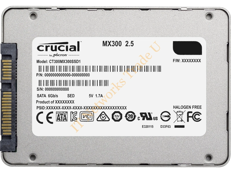 CT10096976 Crucial MX300 Series 275GB Triple-Level Cell (TLC) SATA 6Gb/s 2.5-inch Solid State Drive SSD Storage