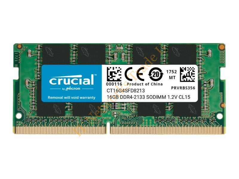 CT16G4SFD8213.16FA1 Crucial 16GB DDR4-2133MHz PC4-17000 non-ECC Unbuffered CL15 260-Pin SoDimm 1.2V Dual Rank Memory Module Laptop Memory