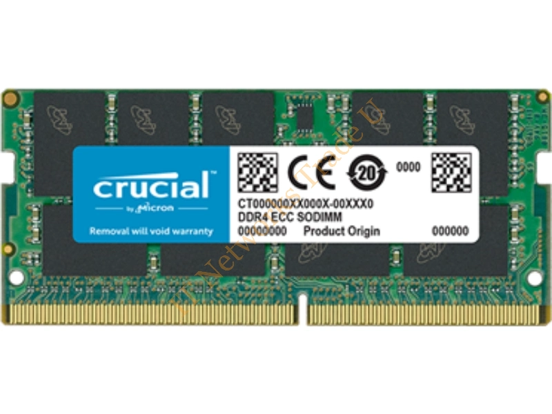 CT16G4TFD824A Crucial Technology 16GB DDR4-2400MHz PC4-19200 ECC Unbuffered CL17 260-Pin SoDimm 1.2V Dual Rank Memory Module Laptop Memory
