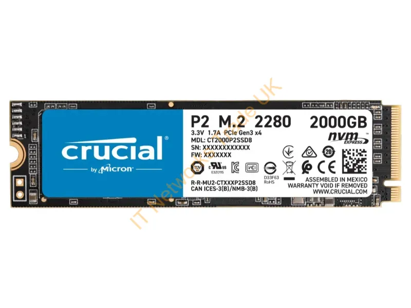 CT2000P2SSD8 - Crucial P2 2 Tb M.2 Pci Express 3.0 Nvme