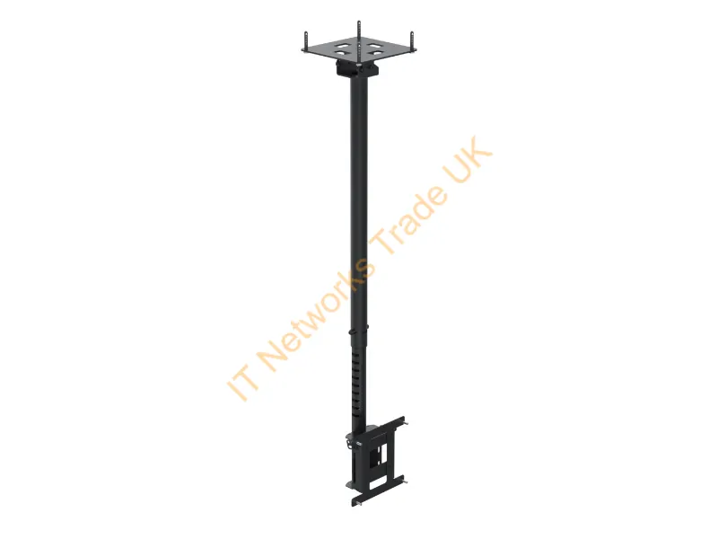 CT2210AA-02 - Ergonomic Solutions SpacePole Digital Signage Telescopic ceiling mount for screens up to 43" (VESA 100 and VESA 200)