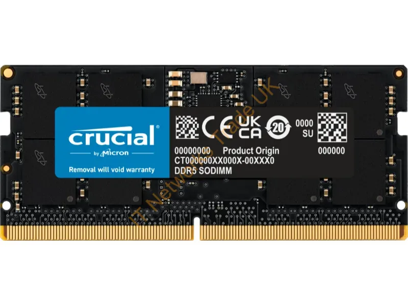 CT24G56C46S5 - Crucial Ct24G56C46S5 Memory Module 24 Gb 1 X 24 Gb Ddr5 262-Pin So-Dimm Ecc