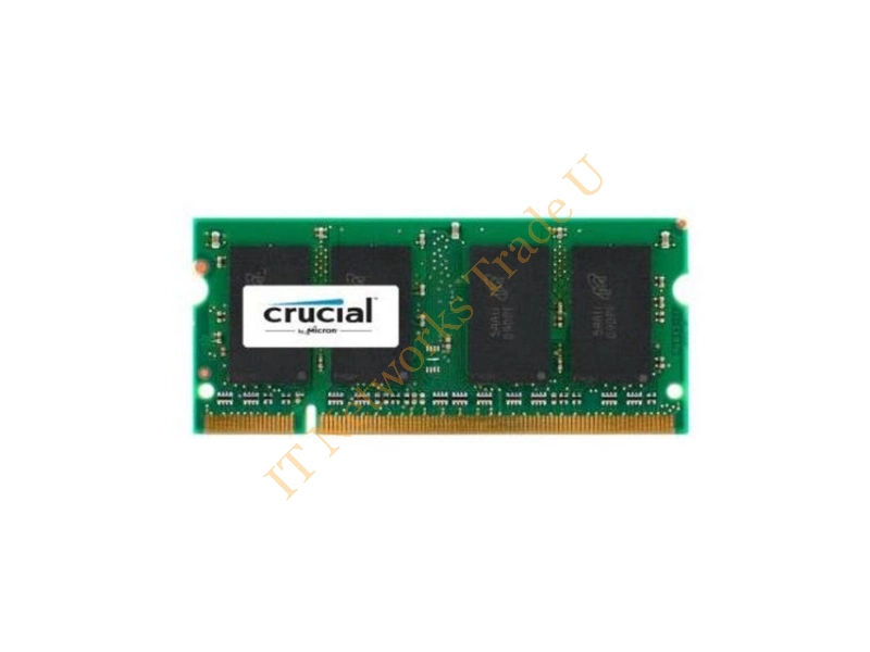 CT25664AC667.16FJ3 Crucial 2GB DDR2-667MHz PC2-5300 non-ECC Unbuffered CL5-5-5-15 200-Pin SoDimm Memory Module Laptop Memory