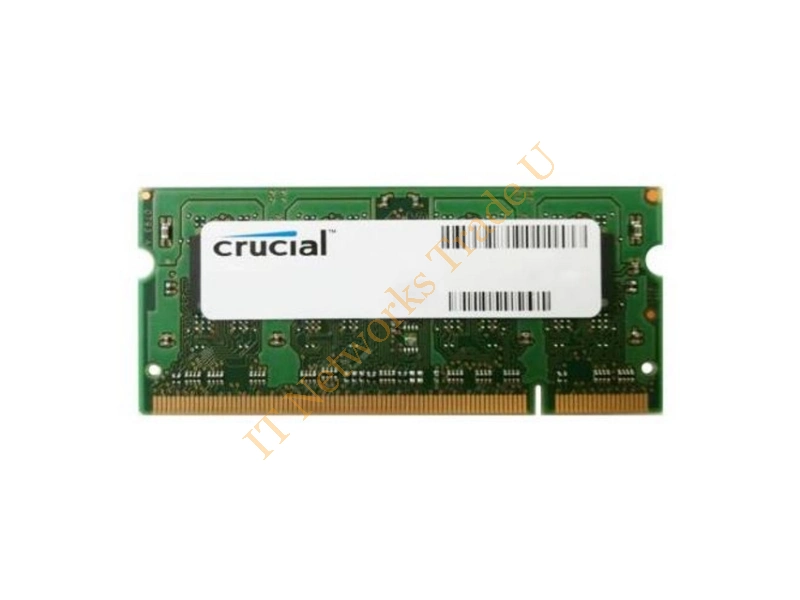 CT25664C800M16FH Crucial 2GB DDR2-800MHz PC2-6400 non-ECC Unbuffered CL6 200-Pin SoDimm Dual Rank Memory Module Laptop Memory
