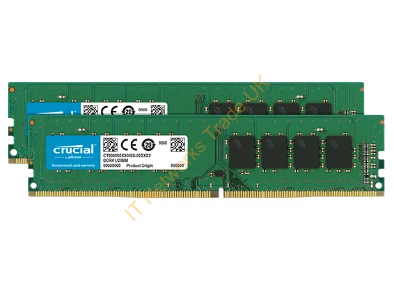 CT2K16G4DFD8266 Crucial 32GB Kit (2 x 16GB) DDR4-2666MHz PC4-21300 non-ECC Unbuffered CL19 288-Pin DIMM 1.2V Dual Rank Memory Desktop Memory