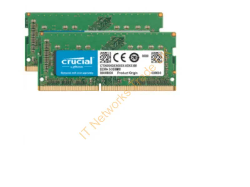 CT2K16G4S24AM Crucial 32GB Kit (2 X 16GB) DDR4-2400MHz PC4-19200 non-ECC Unbuffered CL17 260-Pin SoDimm 1.2V Dual Rank Memory Laptop Memory