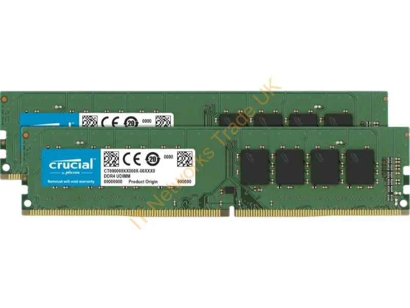 CT2K8G4DFRA266 Crucial 16GB Kit (2 X 8GB)DDR4-2666MHz PC4-21300non-ECC Unbuffered CL19 288-Pin DIMM 1.2V Single Rank Memory Desktop Memory