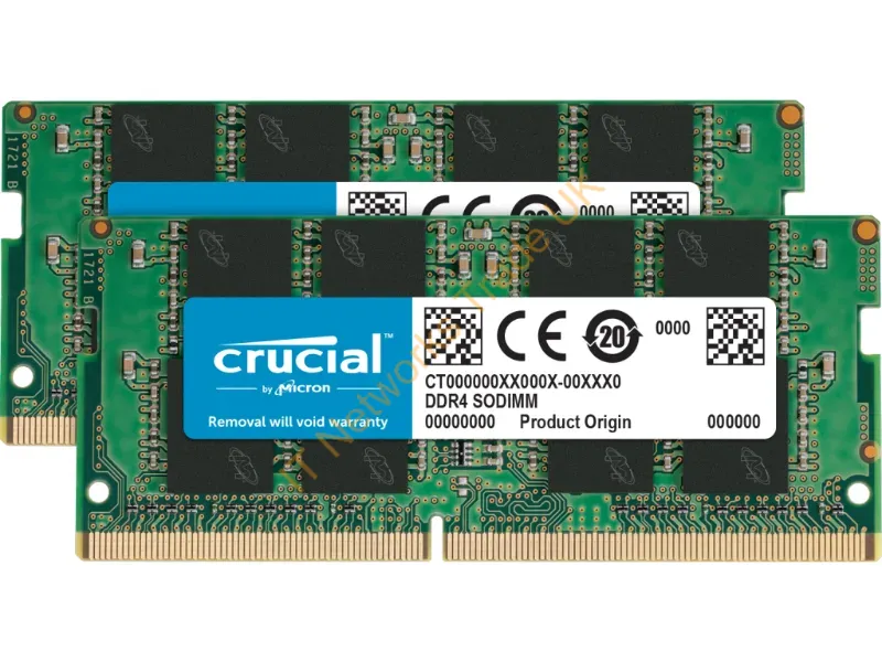 CT2K8G4SFRA32A Crucial 16GB Kit (2 X 8GB)DDR4-3200MHz PC4-25600non-ECC Unbuffered CL22 260-Pin SoDimm 1.2V Single Rank Memory Laptop Memory