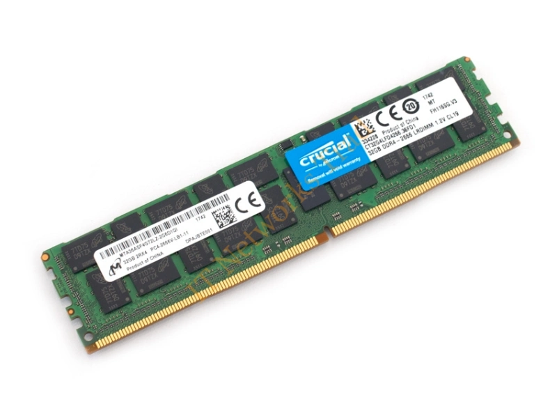 CT2KIT12872BW1339S Crucial 2GB Kit (2 X 1GB) DDR3-1333MHz PC3-10600 ECC Registered CL9 240-Pin DIMM Single Rank Memory Server Memory