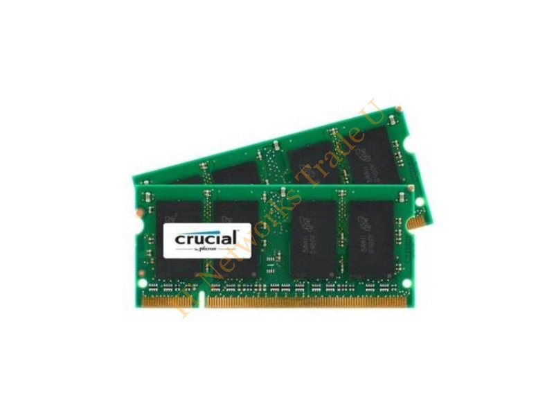 CT2KIT51264AC667 Crucial 8GB Kit (2 X 4GB) DDR2-667MHz PC2-5300 non-ECC Unbuffered CL5 200-Pin SoDimm Memory Laptop Memory
