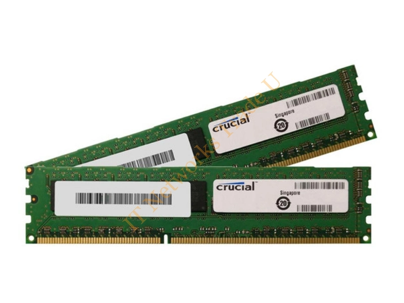 CT2KIT6472AA667 Crucial 1GB Kit (2 X 512MB) DDR2-667MHz PC2-5300 ECC Unbuffered CL5 240-Pin DIMM Memory Server Memory