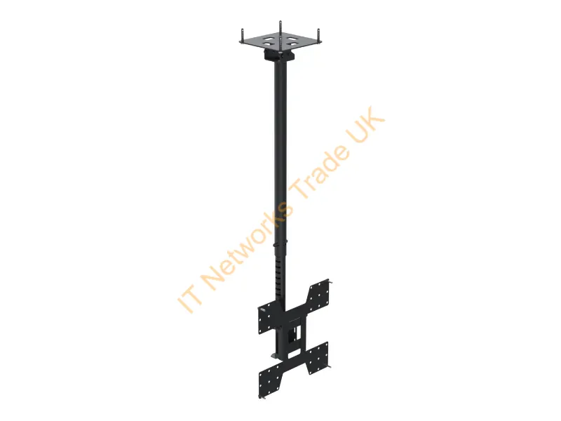 CT4410AA-02 - Ergonomic Solutions SpacePole Digital Signage Telescopic ceiling mount for screens up to 75" (VESA 200 to VESA 400)