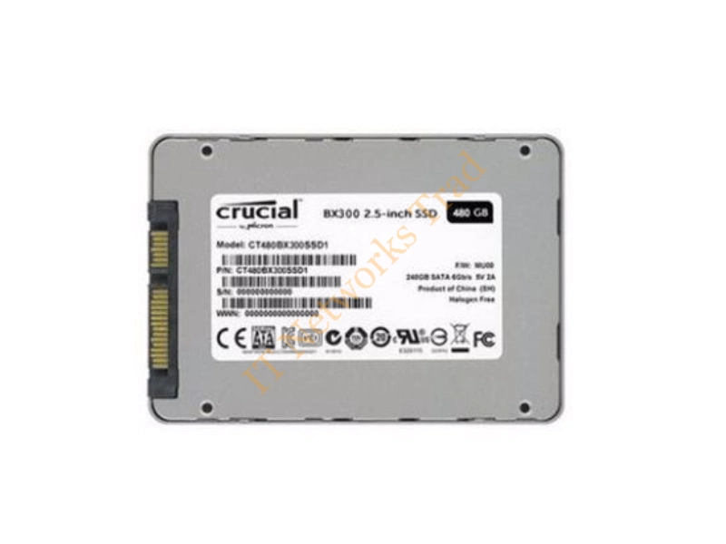 CT480BX300SSD1 Crucial BX300 Series 480GB Multi-Level Cell (MLC) SATA 6Gb/s 2.5-inch Solid State Drive SSD Storage