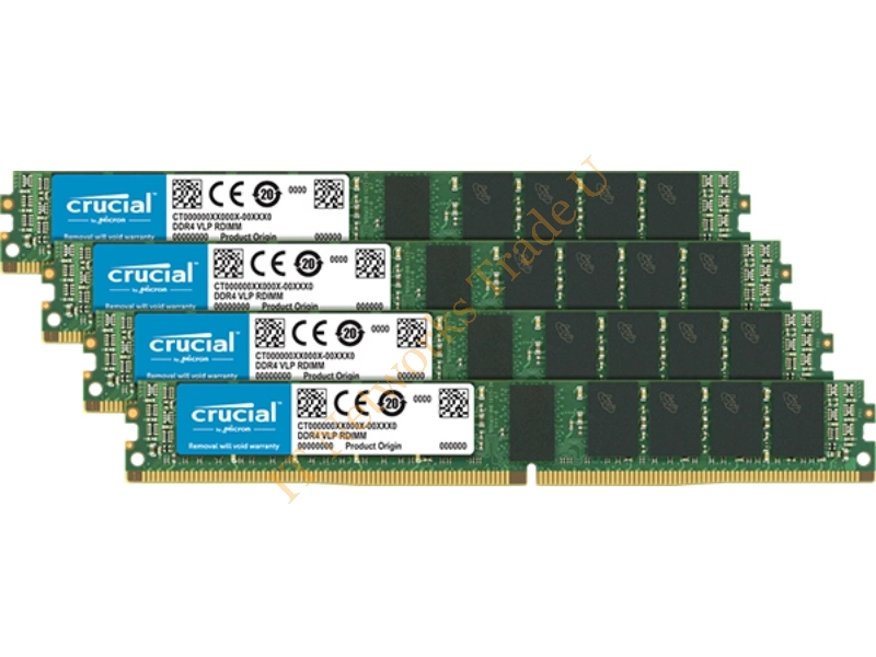 CT4K16G4VFS4266 - Crucial 64GB (4 x 16GB) DDR4-2666 RDIMM VLP 64GB DDR4 2666MHz ECC memory module