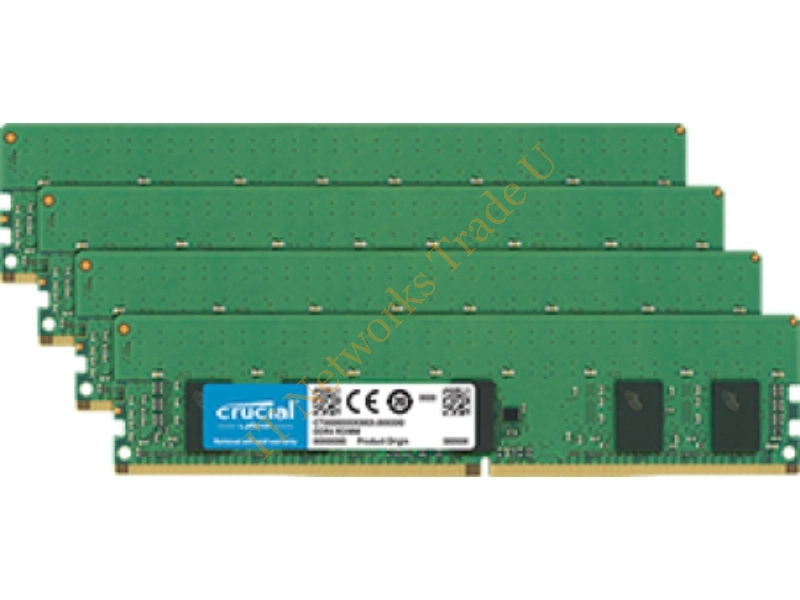 CT4K8G4RFS8266 - Crucial 32(4 x 8)GB DDR4-2666 RDIMM 32GB DDR4 2666MHz ECC memory module