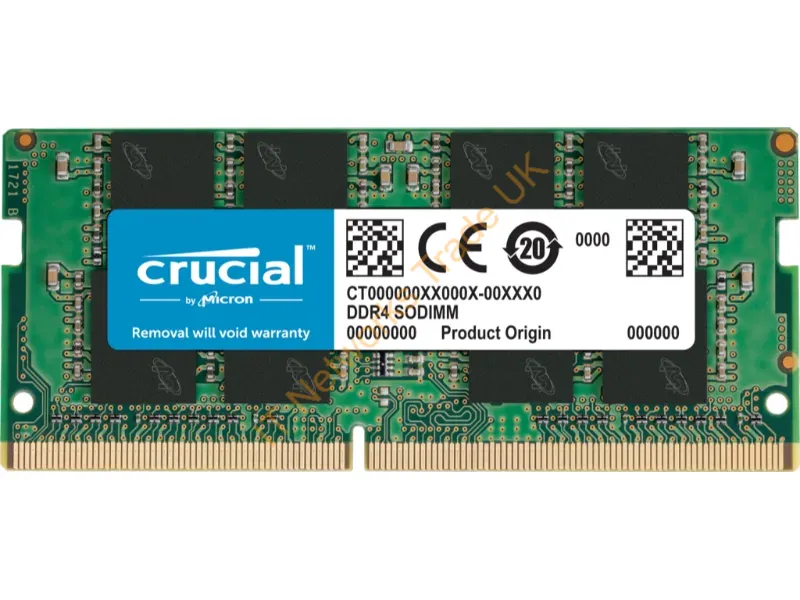 CT8G4SFRA32A Crucial 8GBDDR4-3200MHz PC4-25600non-ECC Unbuffered CL22 260-Pin SoDimm 1.2V Single Rank Memory Module Laptop Memory