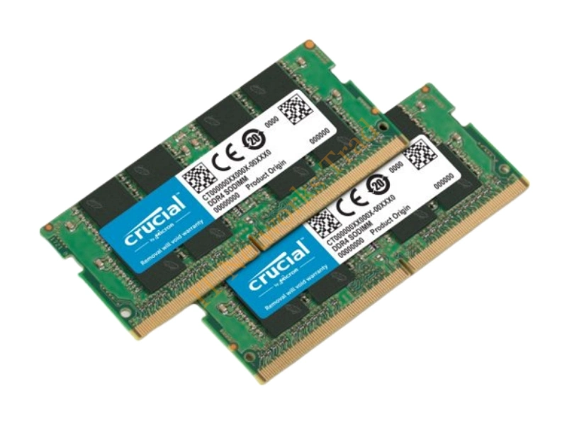 CT8G4TFD824A Crucial 8GB DDR4-2400MHz PC4-19200 ECC Unbuffered CL17 260-Pin SoDimm 1.2V Dual Rank Memory Module Laptop Memory