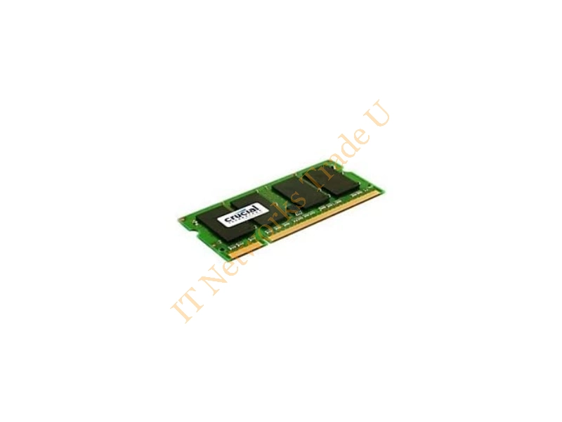 CT923431 Crucial 2GB Kit (2 X 1GB) DDR2-667MHz PC2-5300 non-ECC Unbuffered CL5 200-Pin SoDimm Memory Laptop Memory