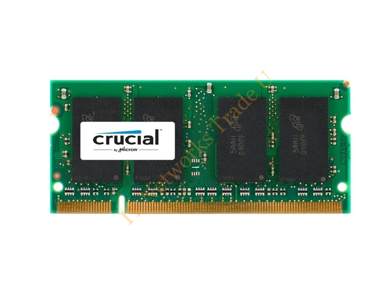 CT943214 Crucial 512MB DDR2-667MHz PC2-5300 non-ECC Unbuffered CL5 200-Pin SoDimm Memory Module Laptop Memory