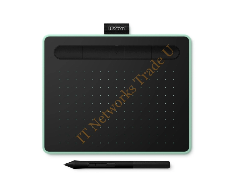 CTL-4100WLE-S - Wacom Intuos S Bluetooth 2540lpi 152 x 95mm USB/Bluetooth Green, Black graphic tablet Cable