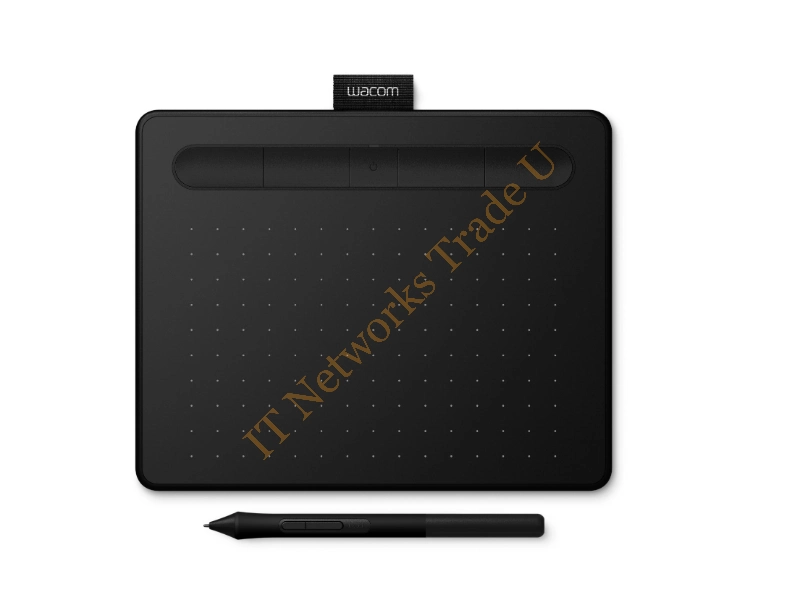 CTL-4100WLK-S - Wacom Intuos S Bluetooth 2540lpi 152 x 95mm USB/Bluetooth Black graphic tablet Cable