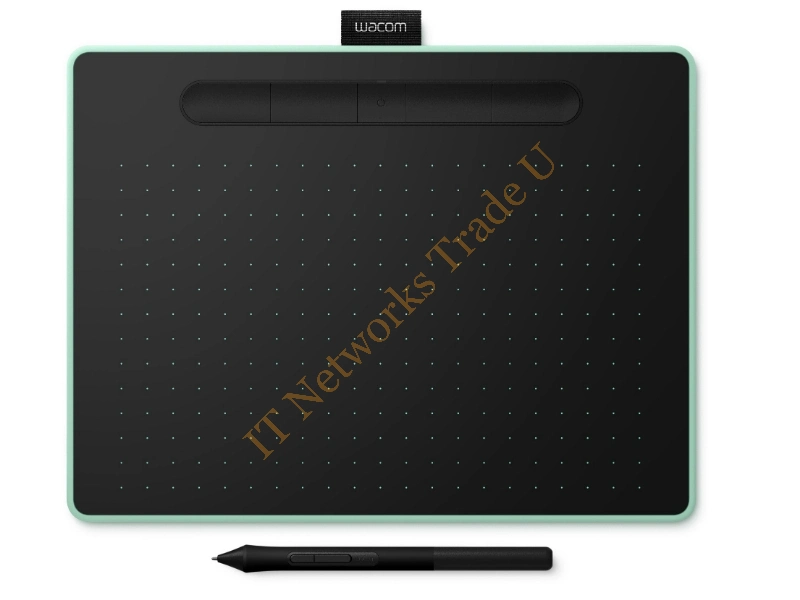 CTL-6100WLE-N - Wacom Intuos M Bluetooth 2540lpi 216 x 135mm USB/Bluetooth Black, Green graphic tablet Cable