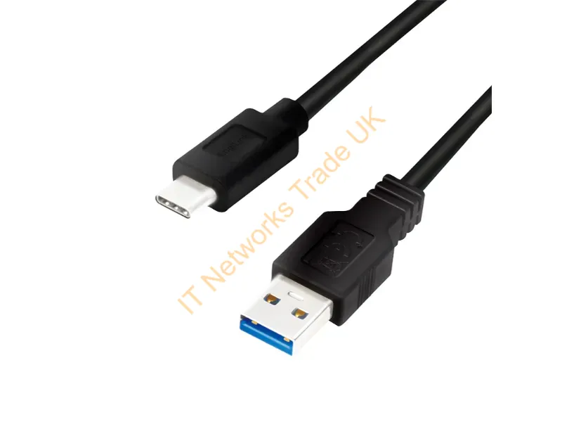 CU0168 - Kabel LogiLink USB 3.2 Kabel A-Stecker-C-Stecker schwarz 1 m