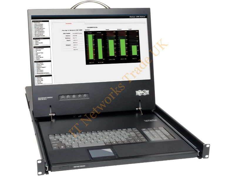 CU464 Dell 17-Inch 1U Rack-Mountable LCD Monitor Console with KMM ToucHPad