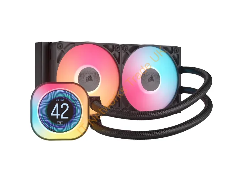 CW-9061022-WW - Corsair Icue Link Titan 240 Rx Lcd Processor Air Cooler 4.72" (12 Cm) Black 1 Pc(S)