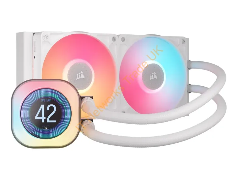 CW-9061025-WW - Corsair Icue Link Titan 240 Rx Lcd Processor All-In-One Liquid Cooler 4.72" (12 Cm) White 1 Pc(S)