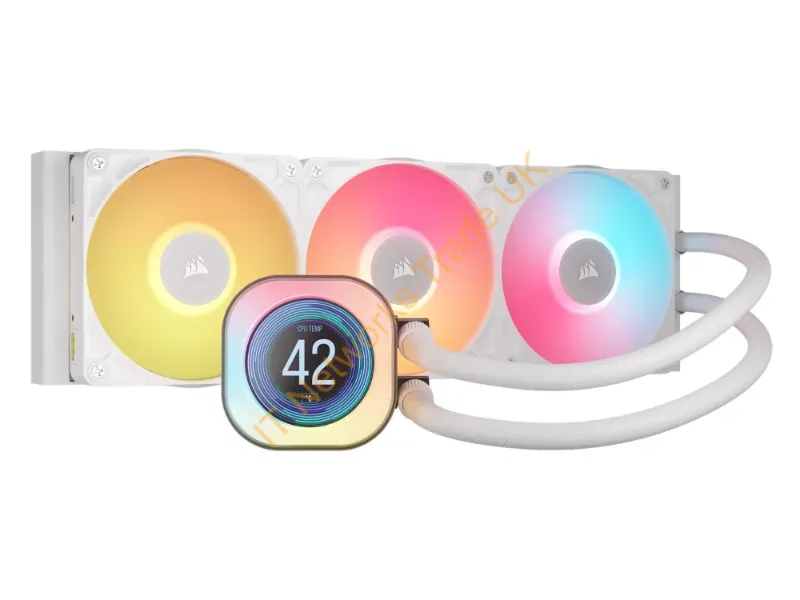 CW-9061026-WW - Corsair Icue Link Titan 360 Rx Lcd Processor All-In-One Liquid Cooler 4.72" (12 Cm) White 1 Pc(S)