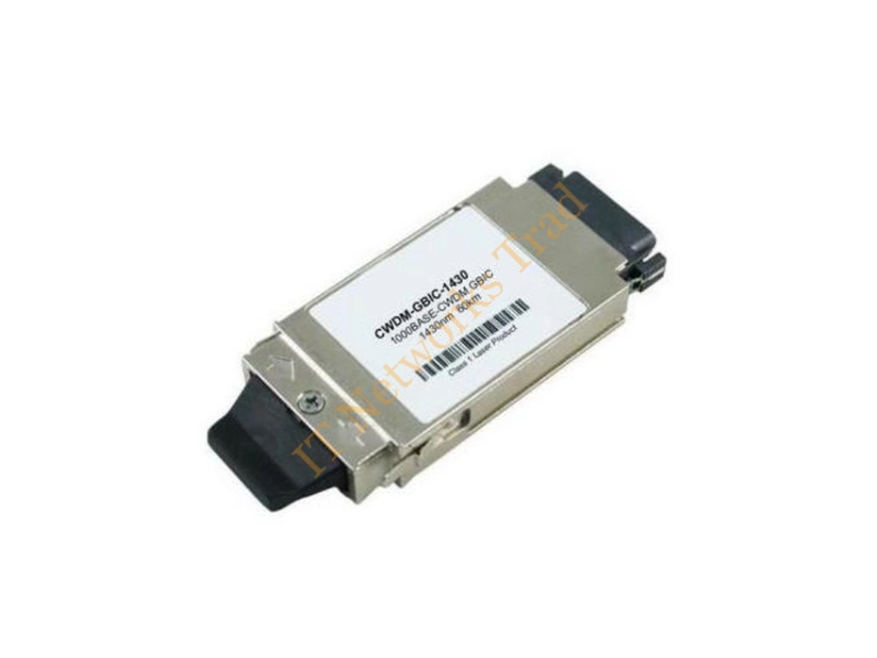 CWDM-GBIC-1430 Cisco 1Gbps 1000Base-ZX CWDM Single-mode Fiber 80km 1430nm Duplex SC Connector GBIC Transceiver Module