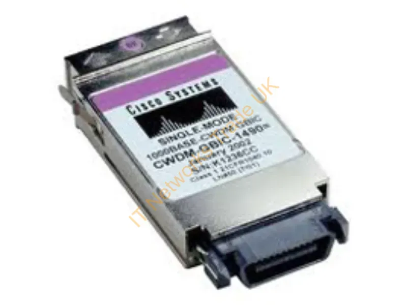 Cisco REMAN 1000BASE-CWDM 1490 NM GBIC SGL Transceiver Module