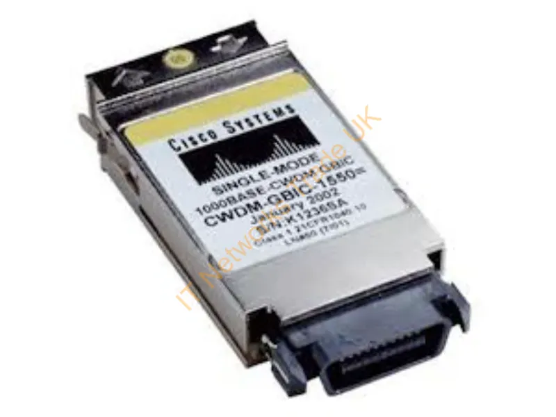 Cisco REMAN 1000BASE-CWDM 1550 NM GBIC SGL Transceiver Module