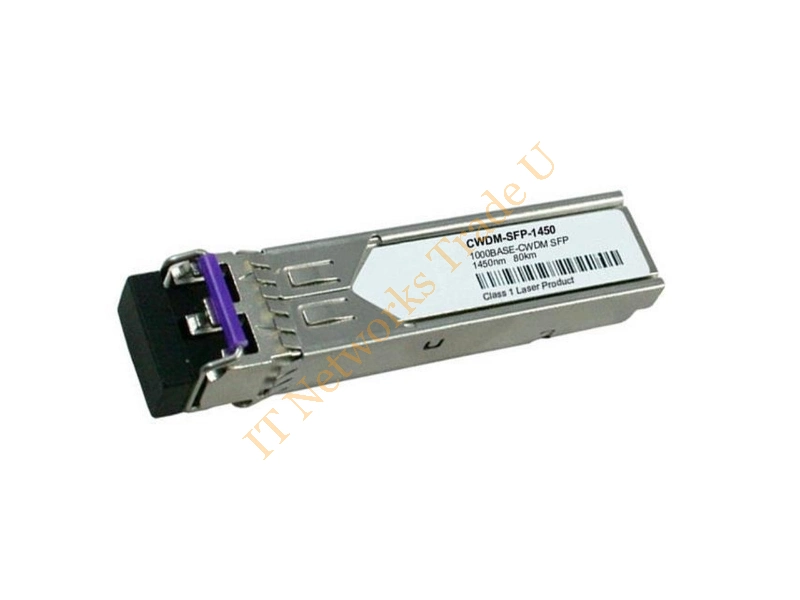 CWDM-SFP-1450 Cisco 1Gbps 1000Base-CWDM Single-mode Fiber 80km 1450nm Duplex LC Connector SFP Transceiver Module