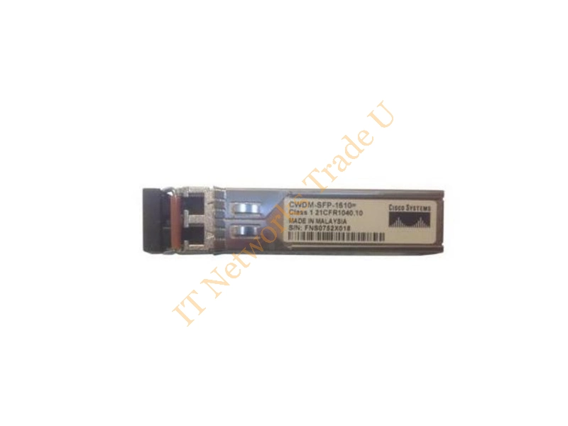 CWDM-SFP-1610-RGD Cisco 1Gbps 1000Base-CWDM Fibre Channel Single-mode Fiber 80km 1610nm Duplex LC Connector SFP Transceiver Module