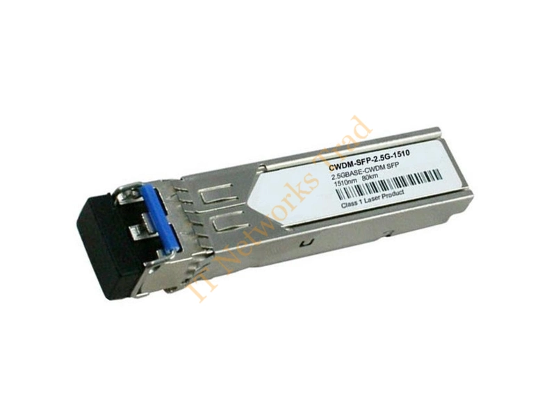 CWDM-SFP-2.5G-1610 Cisco 2.5Gb/s 2.5GBase-CWDM Single-Mode Fiber 80km 1610nm Duplex LC Connector SFP Transceiver Module