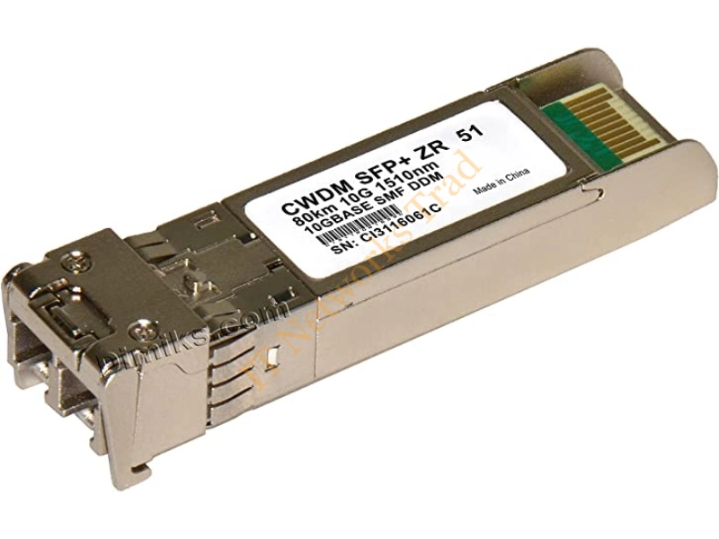 CWDM-XFP-1510NM-80KM Cisco 10Gb/s 10GBase-CWDM Single-Mode Fiber 80km 1510nm Duplex LC Connector XFP Transceiver Module