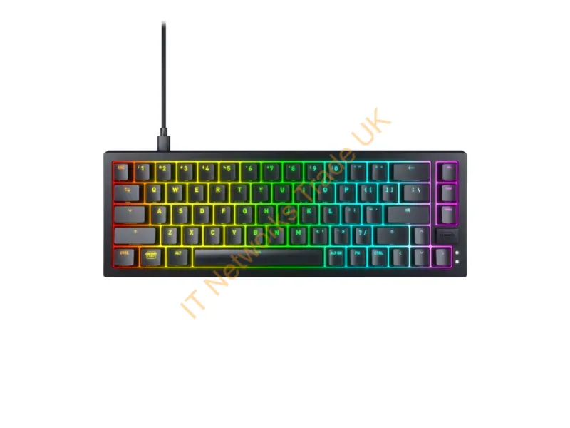 CX-K5V2-RGB-CPT-BLACK-R-US - Cherry K5V2 Compact Keyboard Gaming Usb Qwerty English Black