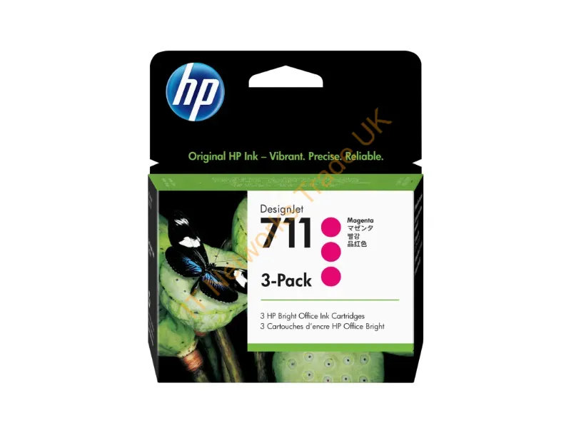 CZ135A - Cz135A (711) Ink Cartridge Magenta, 29Ml, Pack Qty 3