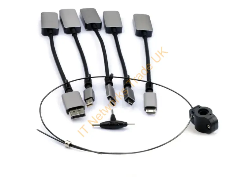 D-VAKP-ALL - Prokord D-VAKP-ALL cable gender changer HDMI USB-C, DisplayPort, MINI DisplayPort, Micro HDMI, Mini HDMI Black, Grey