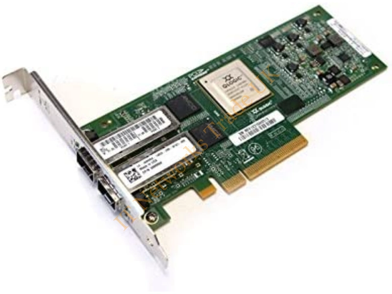 D001N Dell 10GB QLE8152 Dual Port PCI-Express FCOE CONVERGED COPPER Host Bus Adapter with Standard Bracket