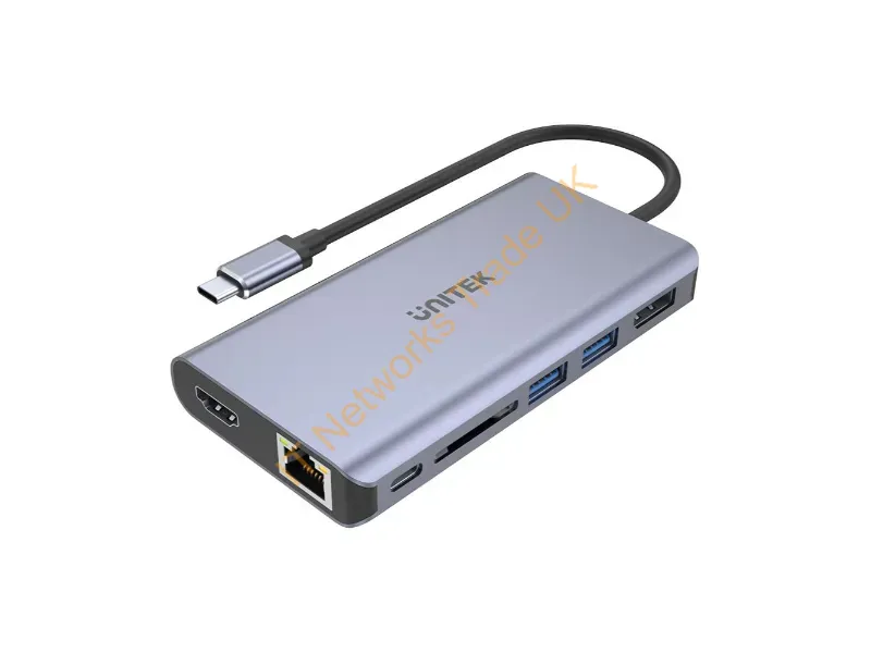 D1056A - UNITEK uHUB S7 USB 3.2 Gen 1 (3.1 Gen 1) Type-C Grey
