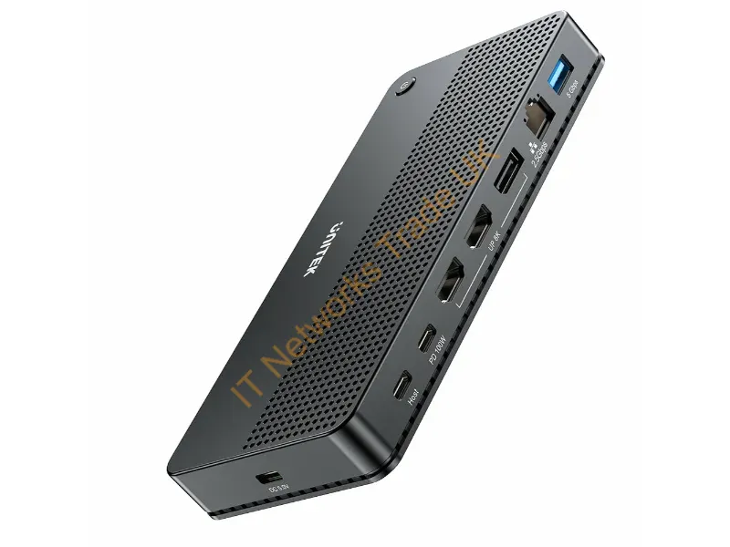 D1104A01 - UNITEK D1104A01 laptop dock/port replicator Wired USB4 Black