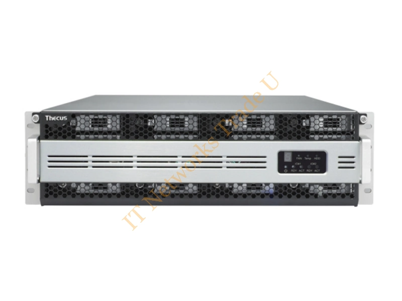 D16000 - Thecus D16000 Rack (3U) Black, Silver disk array Storage Array Network (SAN)