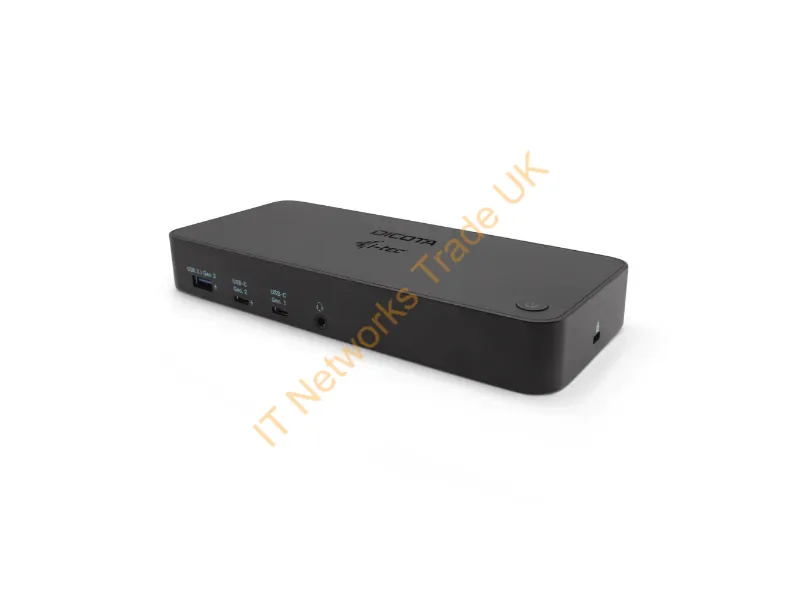 D31951-UK - DICOTA D31951-UK laptop dock/port replicator Wired USB Type-C Black