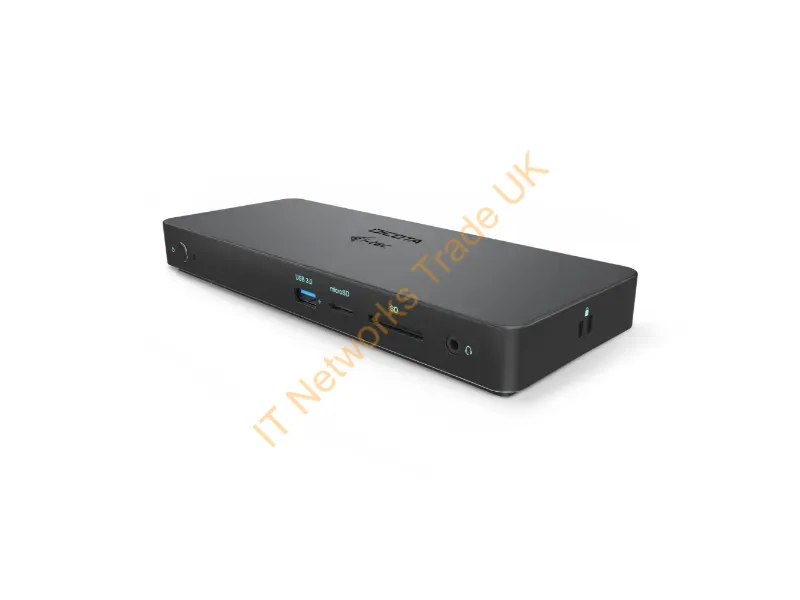 D31953-UK - DICOTA D31953-UK laptop dock/port replicator Wired USB Type-C Black
