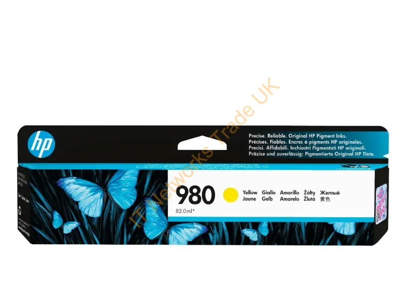 HP D8J09A (980) Ink cartridge yellow, 6.6K pages, 83ml Printer