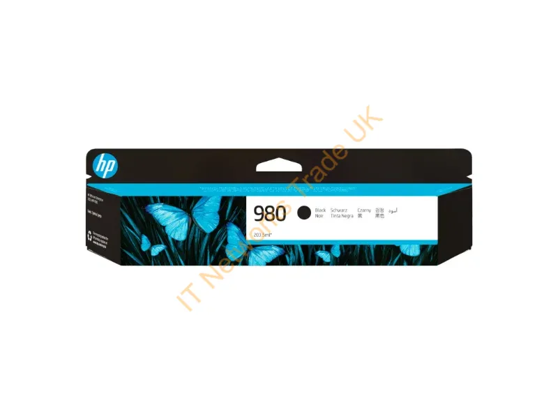 HP D8J10A (980) Ink cartridge black, 10K pages, 204ml Printer