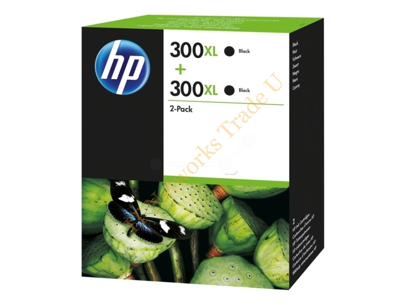 HP D8J43AE (300XL) Printhead black, 600 pages, 12ml, Pack qty 2 Printer